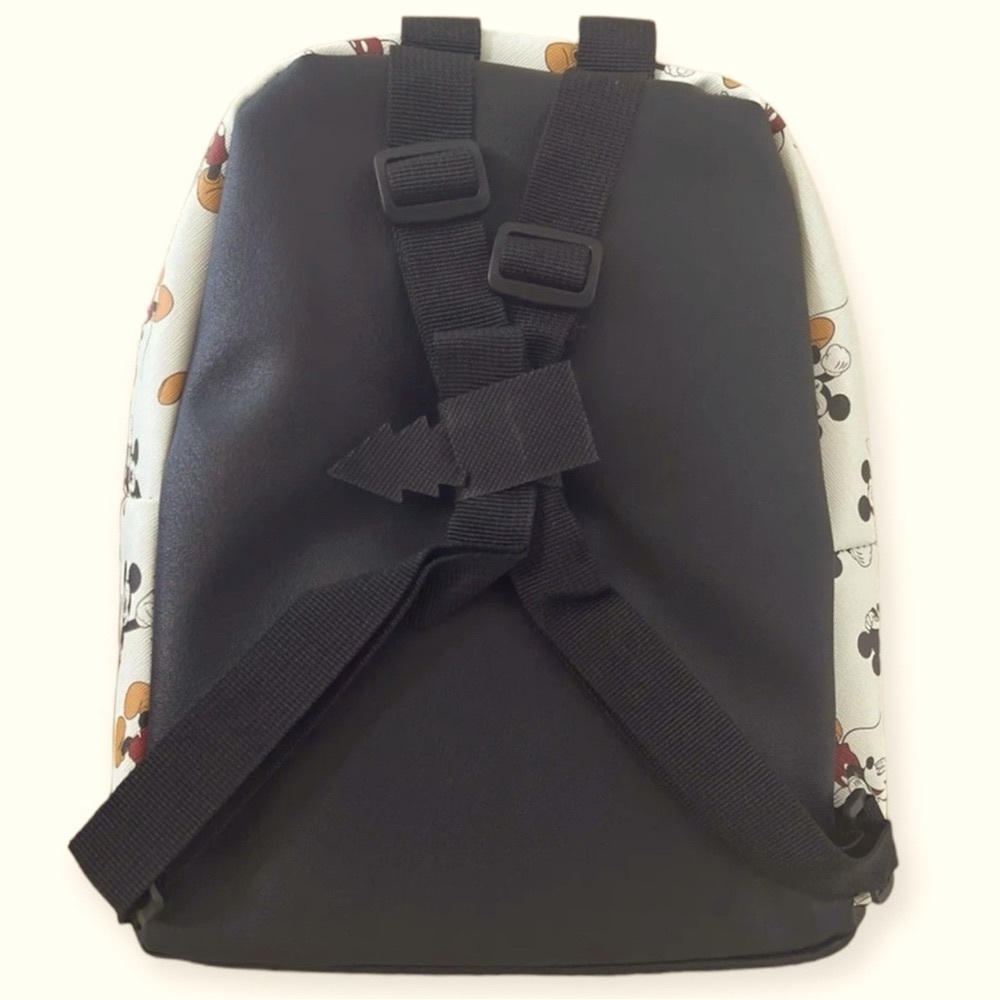 DISNEY x BIOWORLD Mini Backpack Mickey Mouse Print Ivory 11” x 9.5” NWT - Picture 8 of 11
